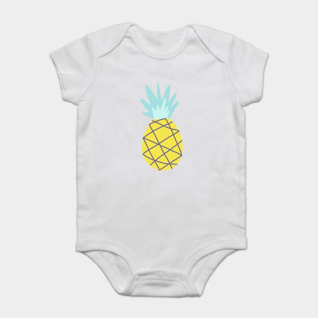 Pineapple design Baby Bodysuit by zeevana